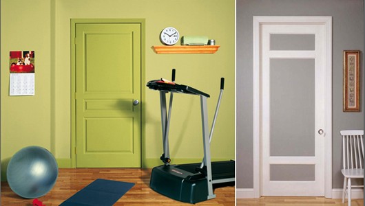 Пример контраста между дверями и стенами