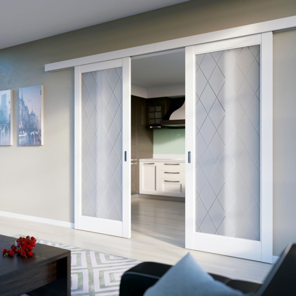 Внутри проемные двери