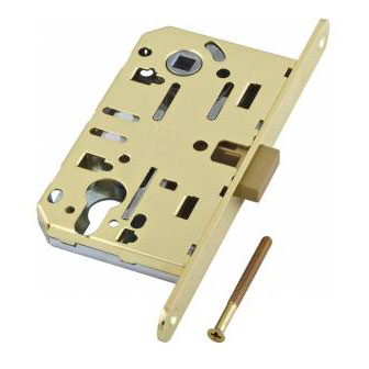 Замок AGB MEDIANA POLARIS магнитная защелка под цилиндр, золото