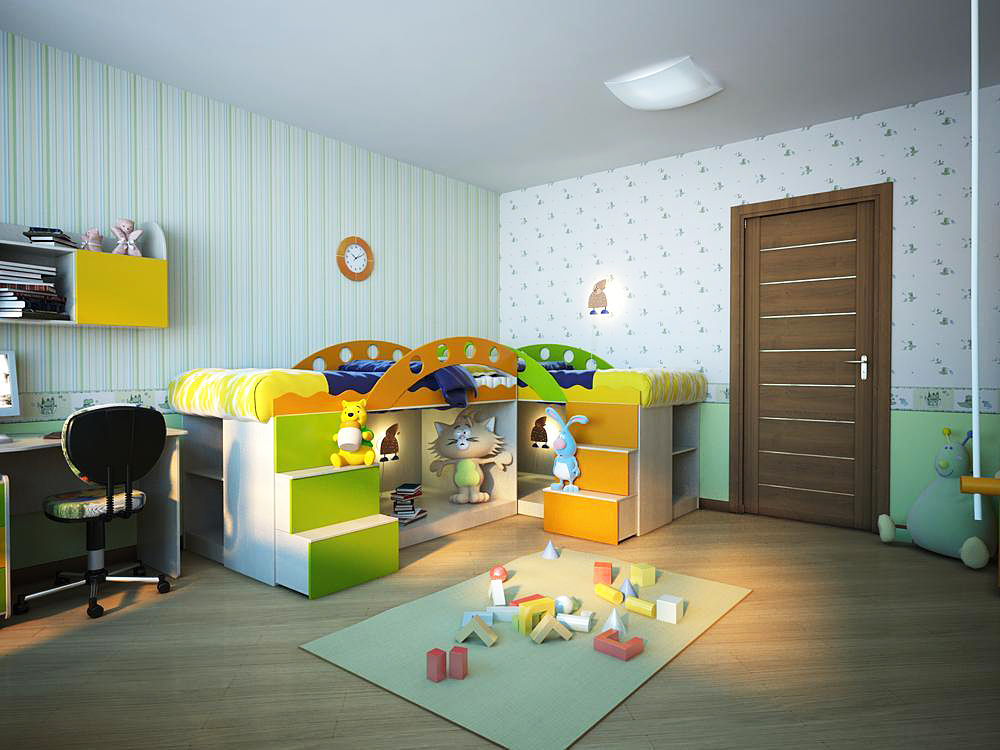 двери в детскую комнату