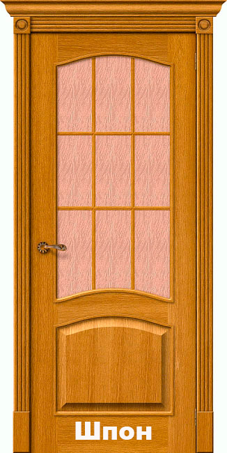 Дверь из натурального шпона